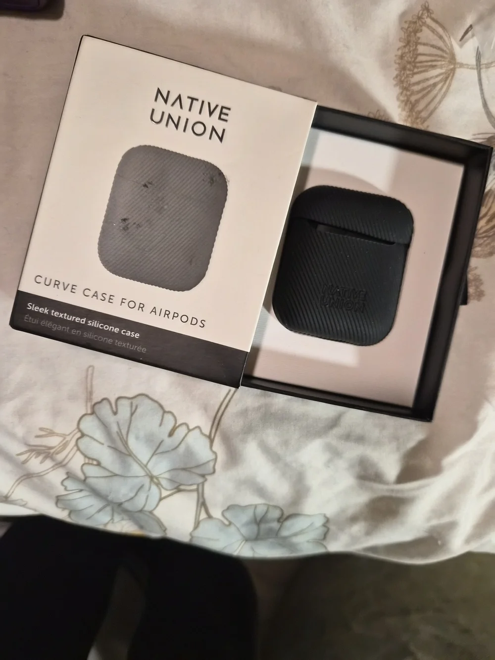 Native Union Curve Case for Apple AirPods Black Silicone Protective Case New